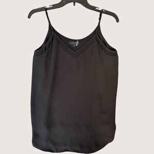 1. State Black Chiffon-Inset Camisole